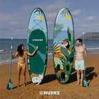 HUIIKE Inflatable Paddle Board & Kayak 2-in-1 | 10' x 33" | Full Pack with Kayak Seat & Accessories
