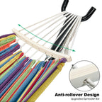 GAFETE Double Hammock with Stand | 2-Person | 600 lb Capacity | Indoor & Outdoor