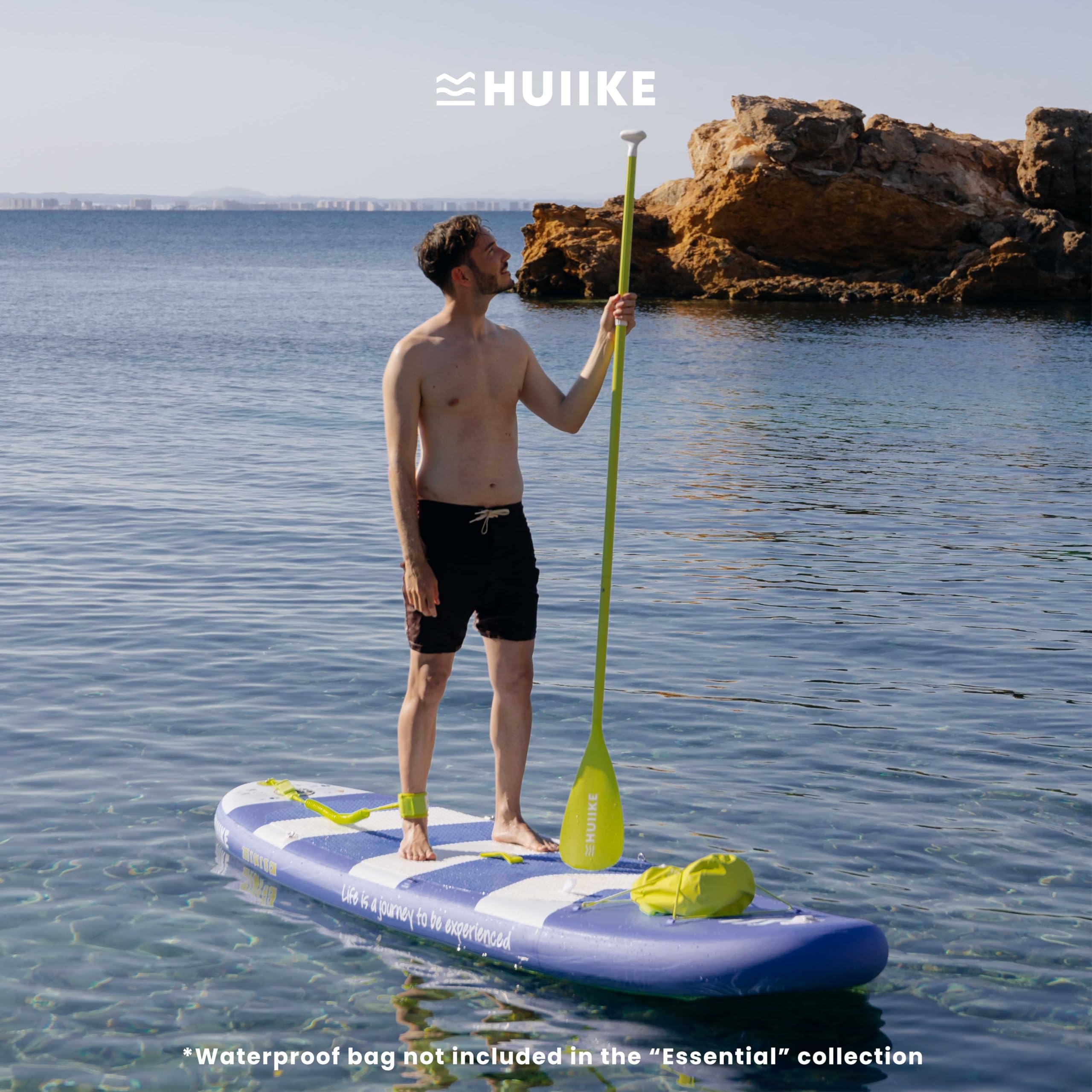 HUIIKE Inflatable Paddle Board & Kayak 2-in-1 | 10' x 33" | Full Pack with Kayak Seat & Accessories