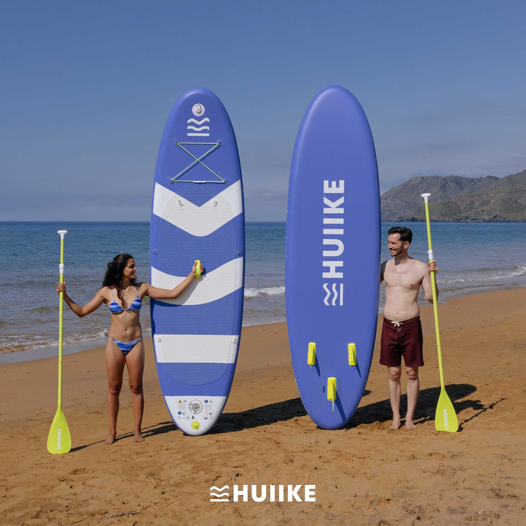 HUIIKE Inflatable Paddle Board & Kayak 2-in-1 | 10' x 33" | Full Pack with Kayak Seat & Accessories