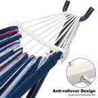GAFETE Double Hammock with Stand | 2-Person | 600 lb Capacity | Indoor & Outdoor