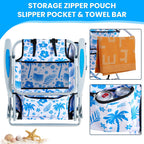 Portable Lay-Flat Beach Chair | 2-Pack | 5-Position Backpack Chair with Cup Holder