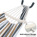 GAFETE Double Hammock with Stand | 2-Person | 600 lb Capacity | Indoor & Outdoor