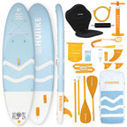 HUIIKE Inflatable Paddle Board & Kayak 2-in-1 | 10' x 33" | Full Pack with Kayak Seat & Accessories