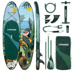 HUIIKE Inflatable Paddle Board & Kayak 2-in-1 | 10' x 33" | Full Pack with Kayak Seat & Accessories
