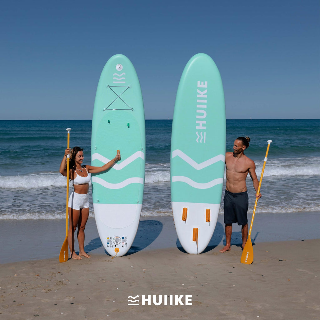 HUIIKE Inflatable Paddle Board & Kayak 2-in-1 | 10' x 33" | Full Pack with Kayak Seat & Accessories