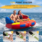 Towable Tubes for Boating | 1-3 Rider | Cockpit Style with Rope Included | Lake & River