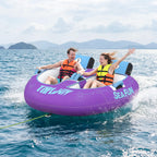 Towable Tubes for Boating | 1-3 Rider | Cockpit Style with Rope Included | Lake & River