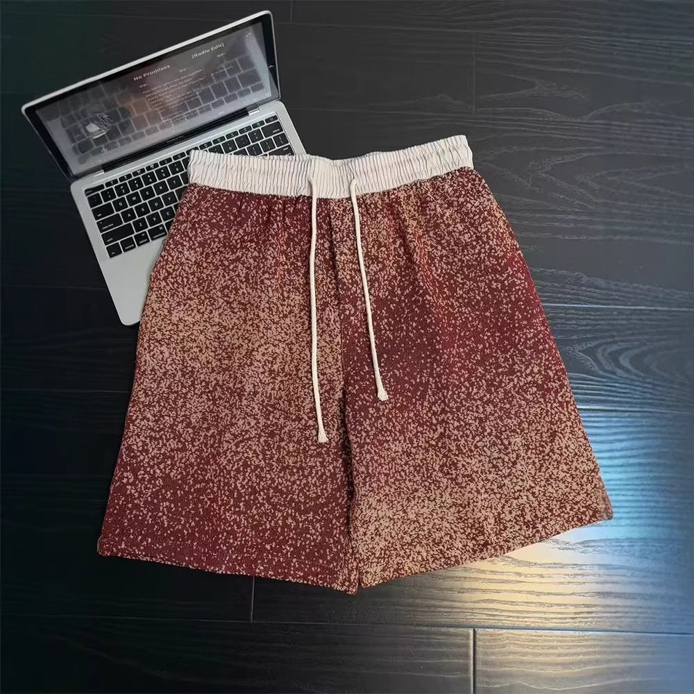Hawaiian Ethnic Style Knitted Shorts for Men