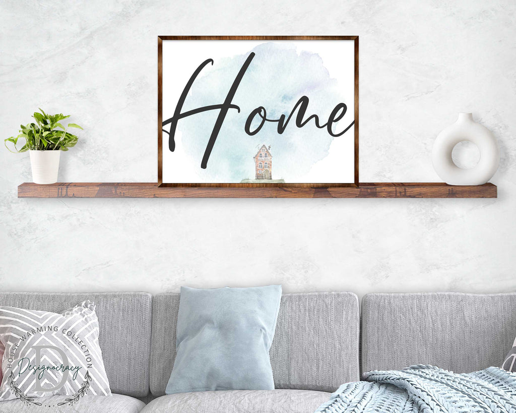 Home — Wooden Farmhouse Sign | Housewarming & Wall Decor Gift