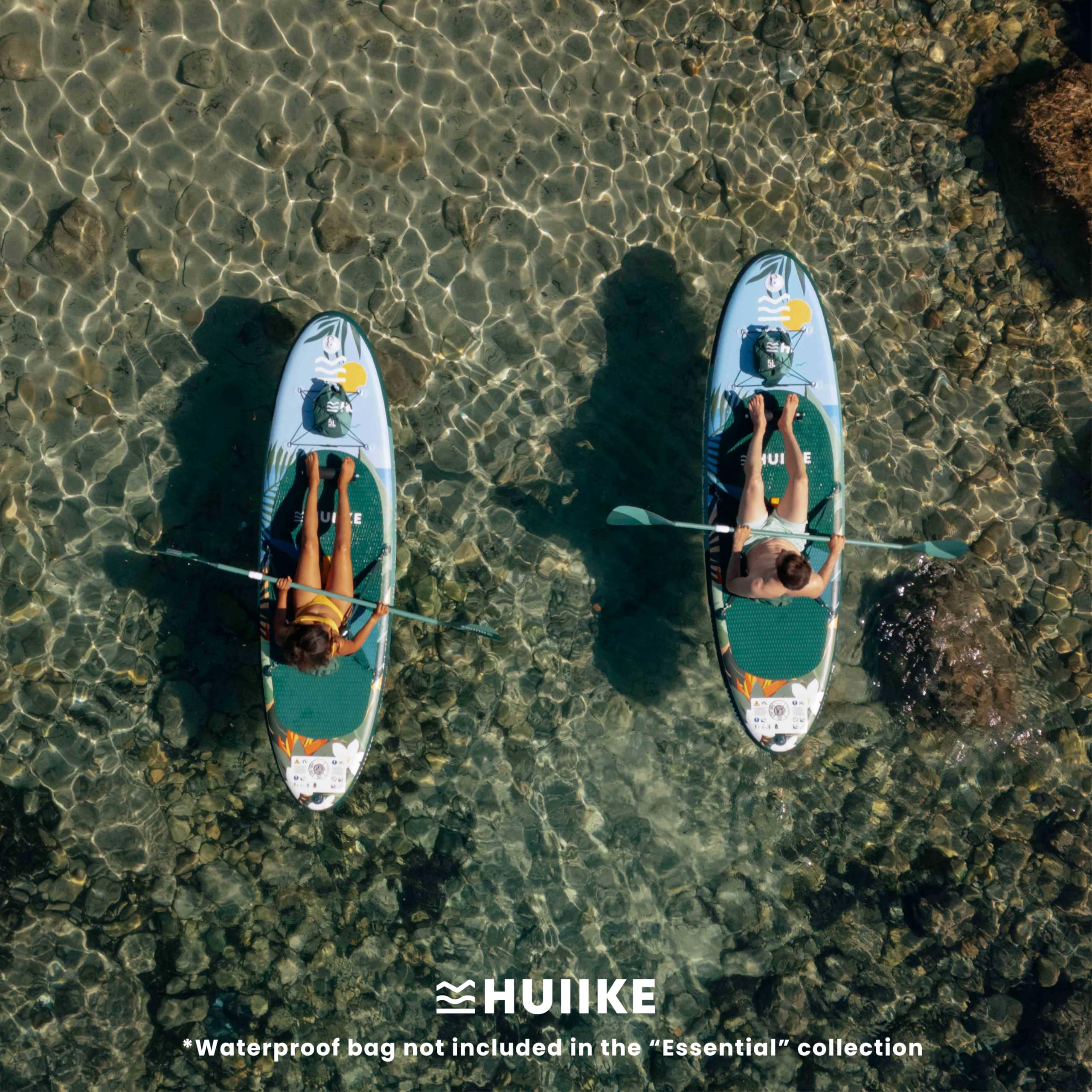 HUIIKE Inflatable Paddle Board & Kayak 2-in-1 | 10' x 33" | Full Pack with Kayak Seat & Accessories