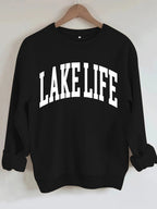Lake Life Printed Long Sleeve Hoodie