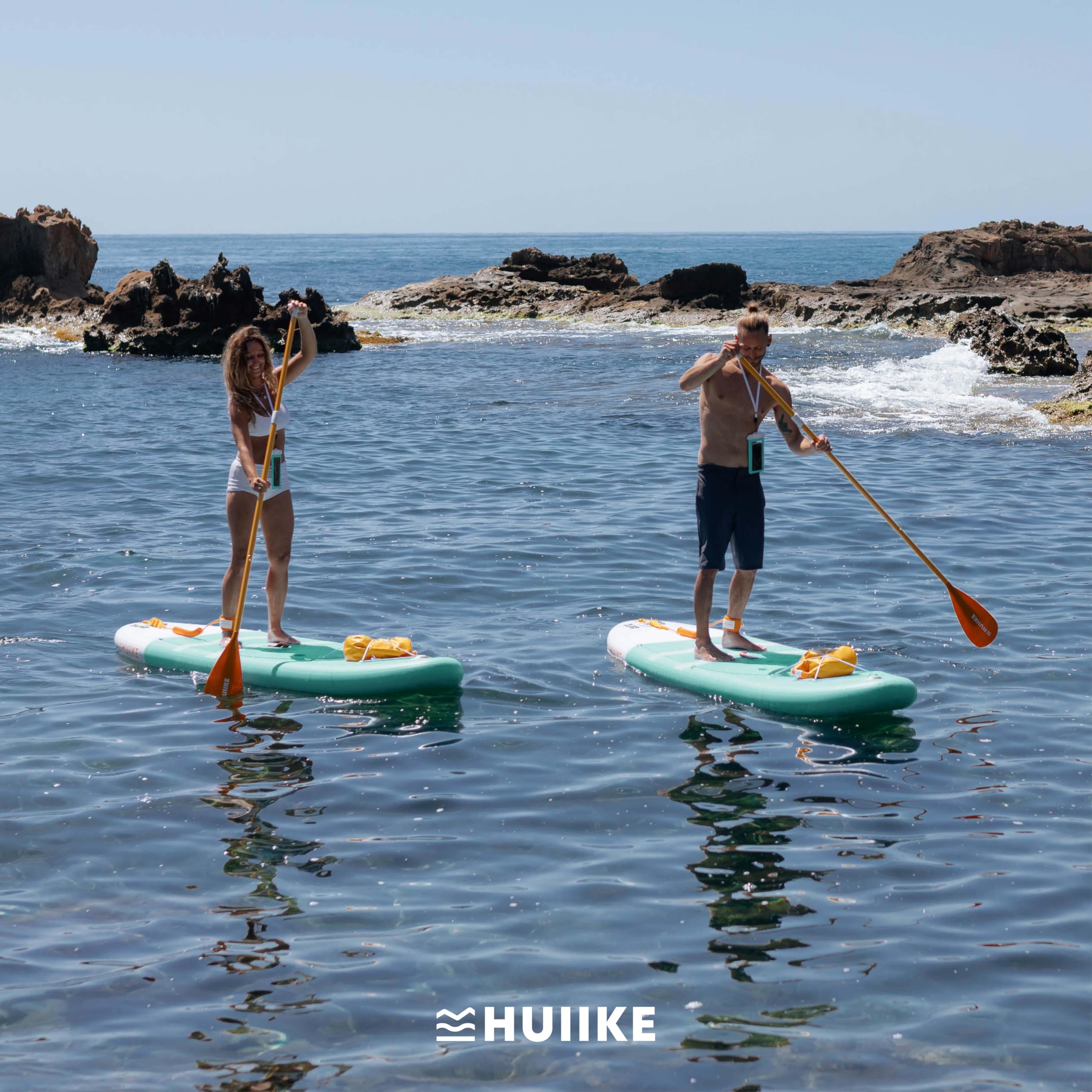 HUIIKE Inflatable Paddle Board & Kayak 2-in-1 | 10' x 33" | Full Pack with Kayak Seat & Accessories