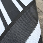 RURALITY Outdoor Rugs 8'x10' Waterproof for Patios Clearance,Plastic Straw Mats for RV, Camping,Backyard,Porch,Deck,Balcony,Reversible,Geometric