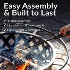 Sunnydaze Crossweave Outdoor Fire Pit | Wood-Burning | 30" & 36" | Spark Screen, Poker & Cover Included