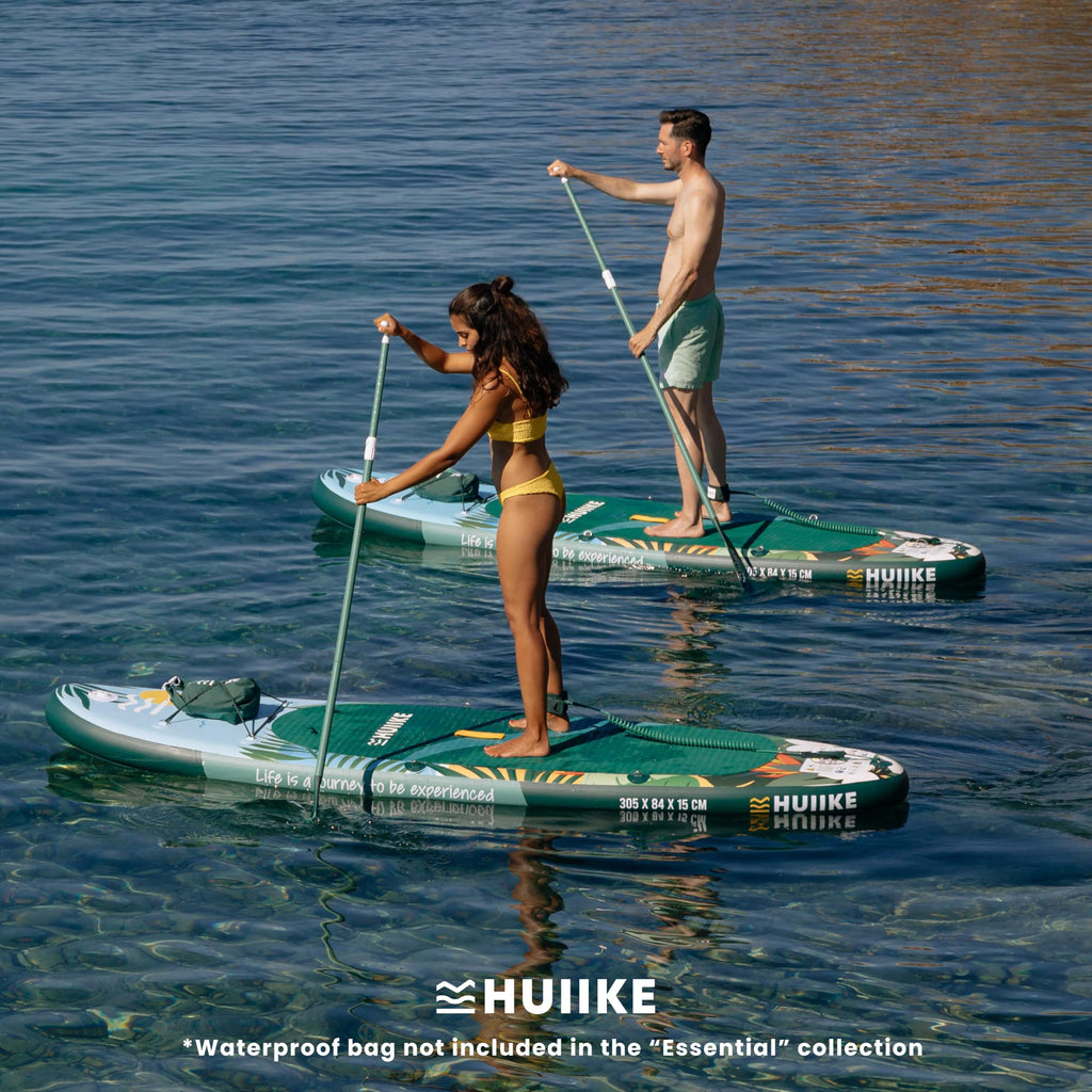 HUIIKE Inflatable Paddle Board & Kayak 2-in-1 | 10' x 33" | Full Pack with Kayak Seat & Accessories