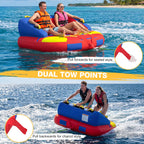 Towable Tubes for Boating | 1-3 Rider | Cockpit Style with Rope Included | Lake & River