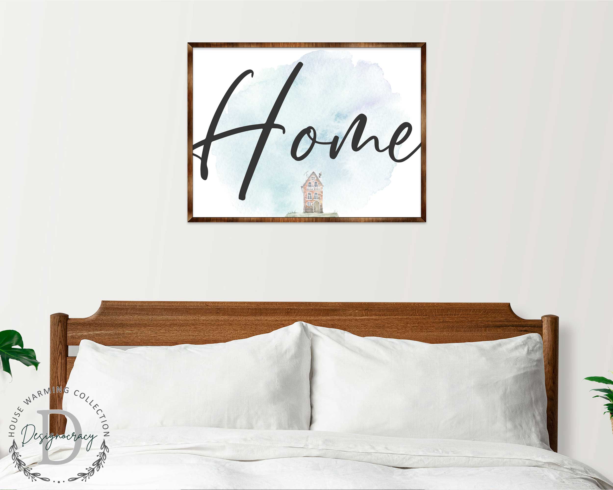 Home — Wooden Farmhouse Sign | Housewarming & Wall Decor Gift
