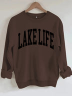 Lake Life Printed Long Sleeve Hoodie
