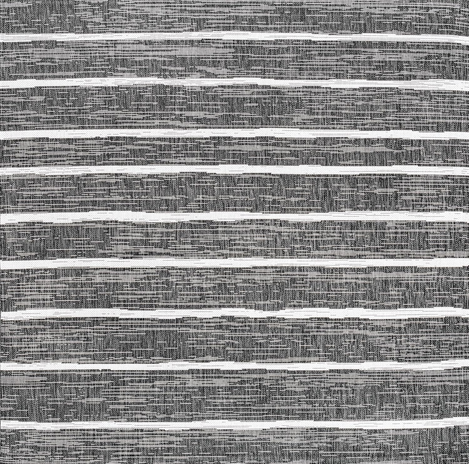 JONATHAN Y Berber Stripe Indoor/Outdoor Area Rug 5x8 – Blue & Ivory