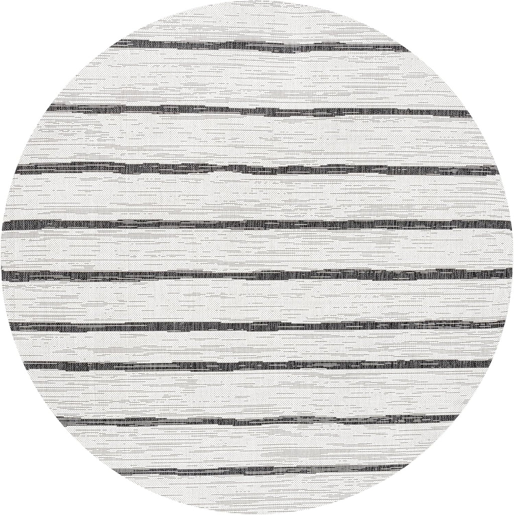 JONATHAN Y Berber Stripe Indoor/Outdoor Area Rug 5x8 – Blue & Ivory