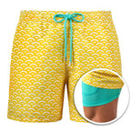 2022 Summer Shorts Men's Beach Pants Sports Pants Printed Double-Layer Shorts Men's Casual Quick-Drying Floral Shorts Men