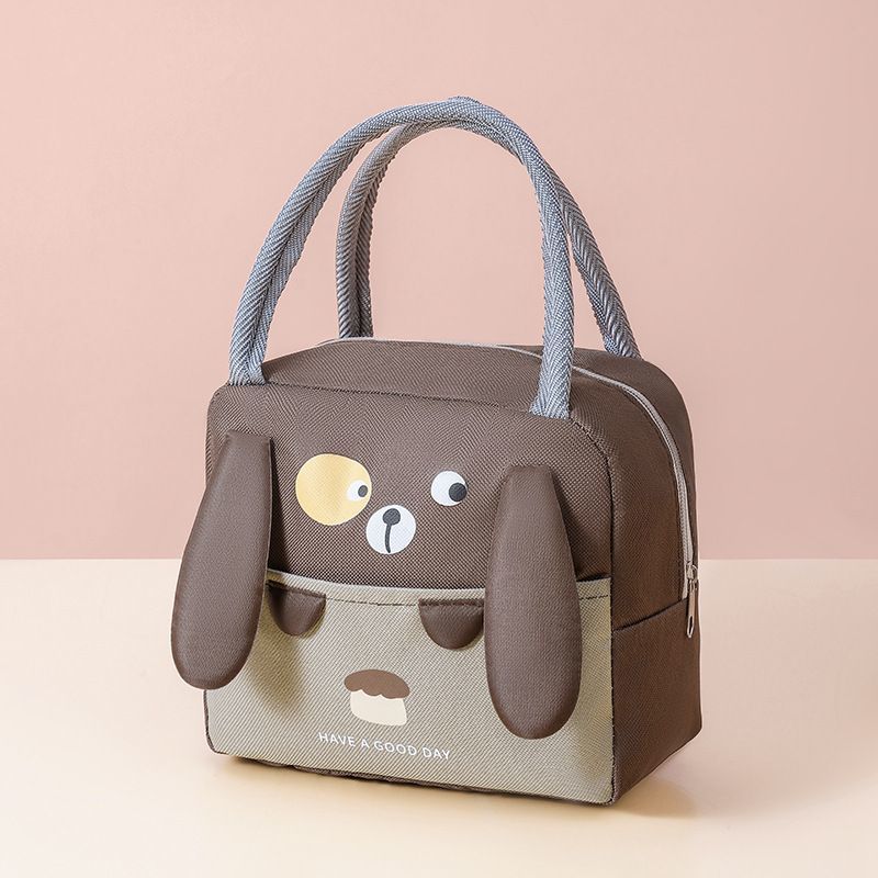 Insulated Lunch Tote | Cartoon Print Thermal Cooler Bag for Work, School & Picnics