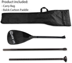 Arya Life 3 Piece Stand Up Paddle Board Paddle, SUP Paddle with Fiberglass Blade, Adjustable Carbon Fiber Shaft, 70-86 Inches, Black-3