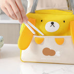 Insulated Lunch Tote | Cartoon Print Thermal Cooler Bag for Work, School & Picnics