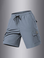 size standard summer cargo shorts for men, casual outdoor hiking multi-pocket shorts