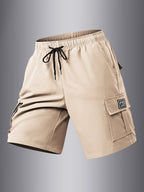 size standard summer cargo shorts for men, casual outdoor hiking multi-pocket shorts