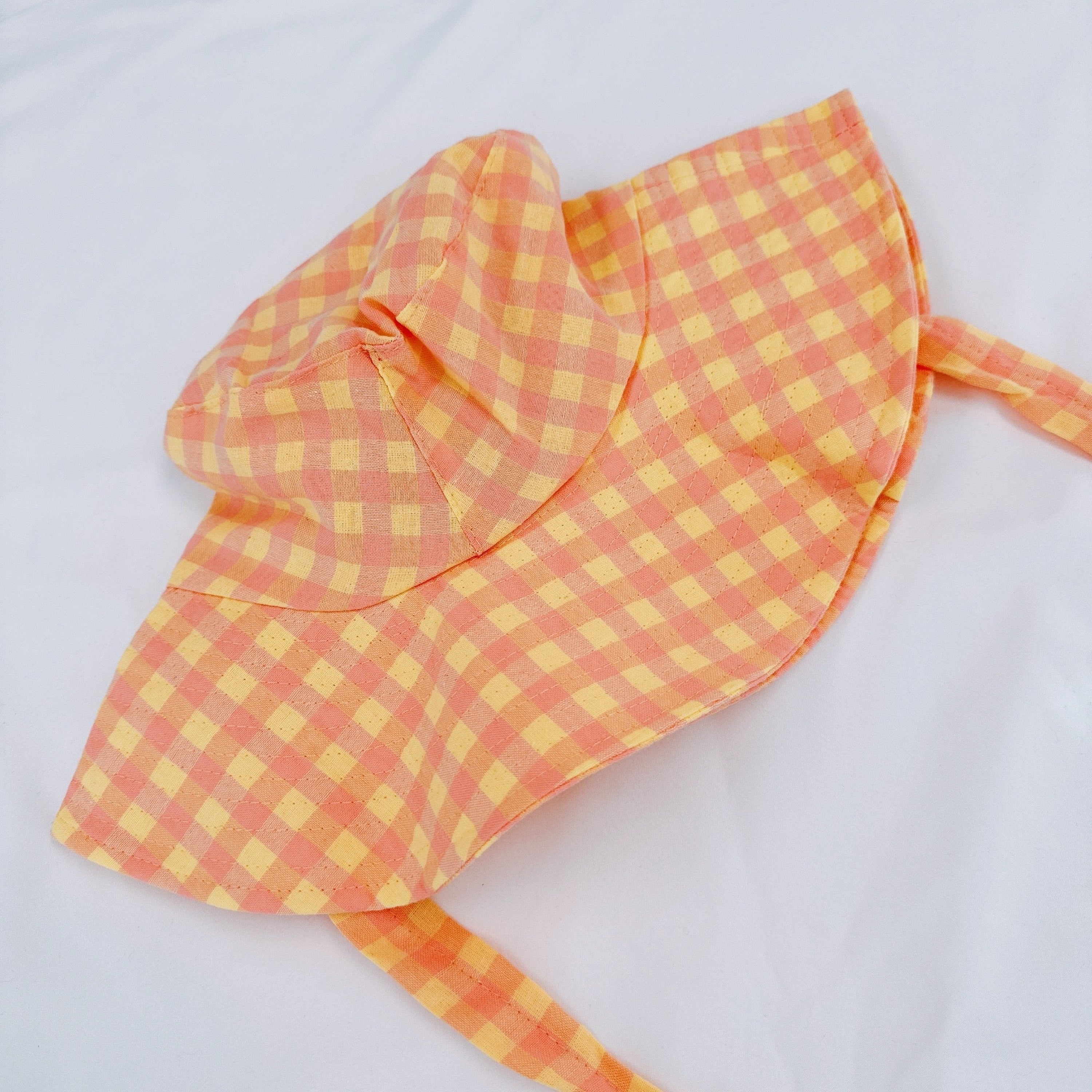Color Palette Gingham Beach Hat-3