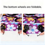 Portable Foldable Shopping Cart with Wheels - Lightweight Backpack Style Travel Trolley for Groceries & Storage