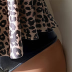 Leopard Print Bikini Set Two-Piece Swimwear Women Swimwear