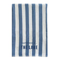 Everywhere Towel | Lake Stripe Blue | Turkish Cotton Beach & Pool Towel