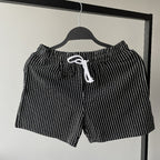 Summer striped cropped shorts for men and women's sports and casual shorts