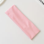 Cotton Elastic Headband Wide Sweat-Absorbent Band, Solid Color, Multi-Functional Headwear