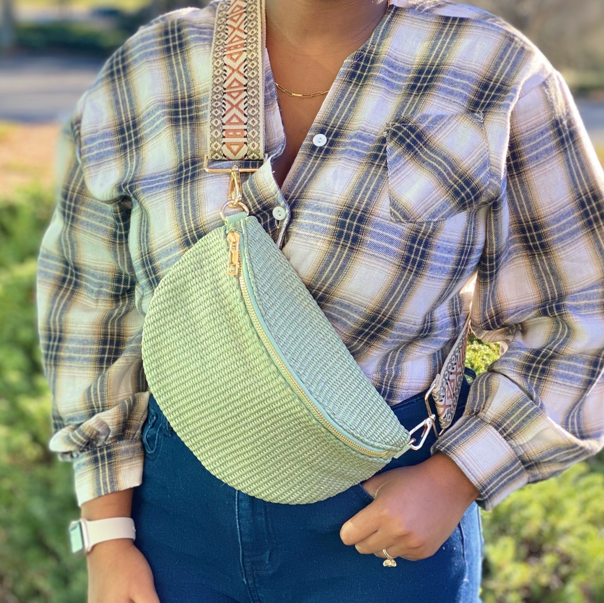 Bahama Breeze Sling Bag | Woven Crossbody Bag | 5 Colors