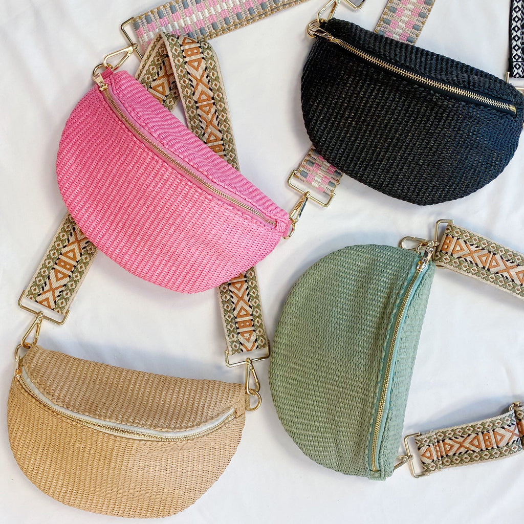 Bahama Breeze Sling Bag | Woven Crossbody Bag | 5 Colors