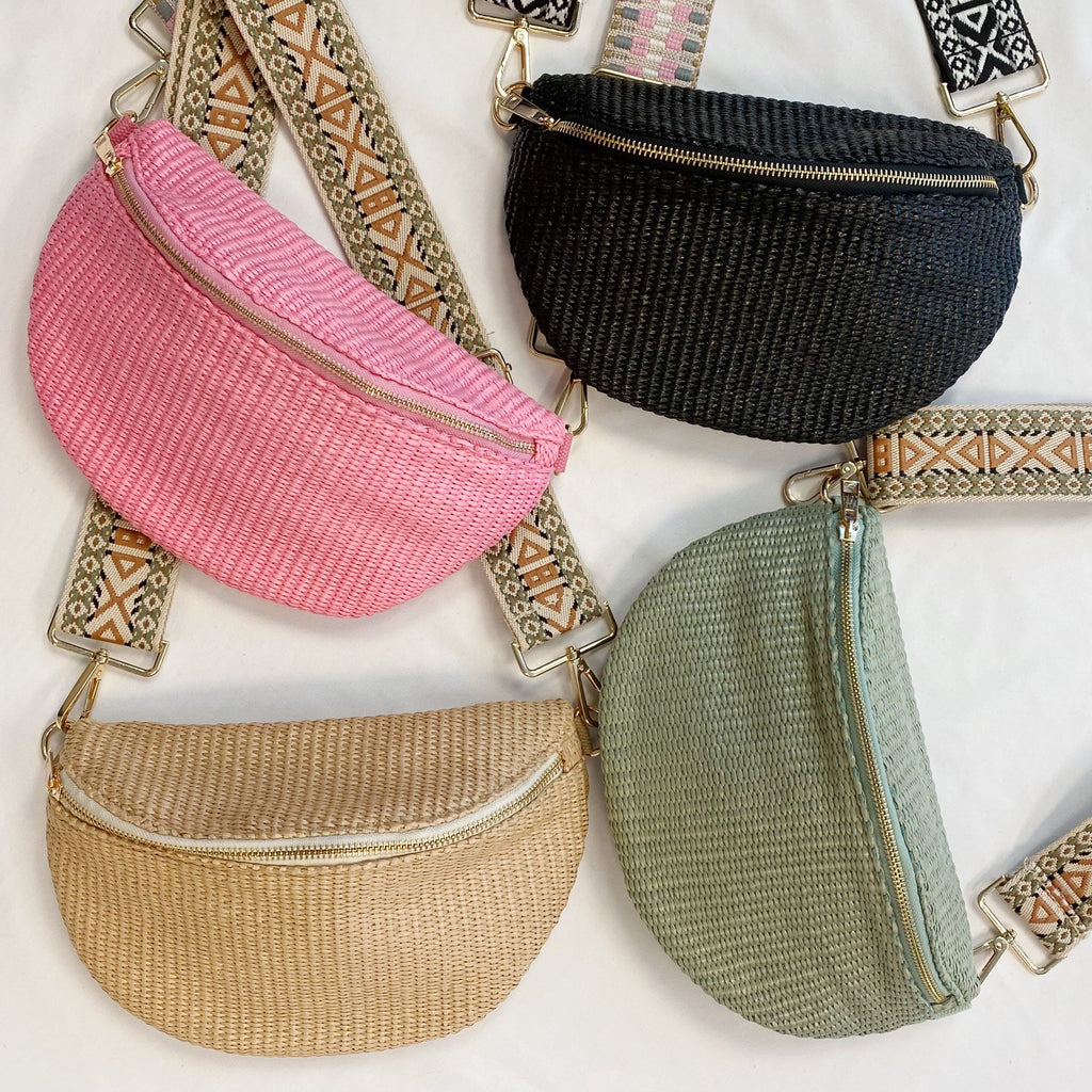 Bahama Breeze Sling Bag | Woven Crossbody Bag | 5 Colors