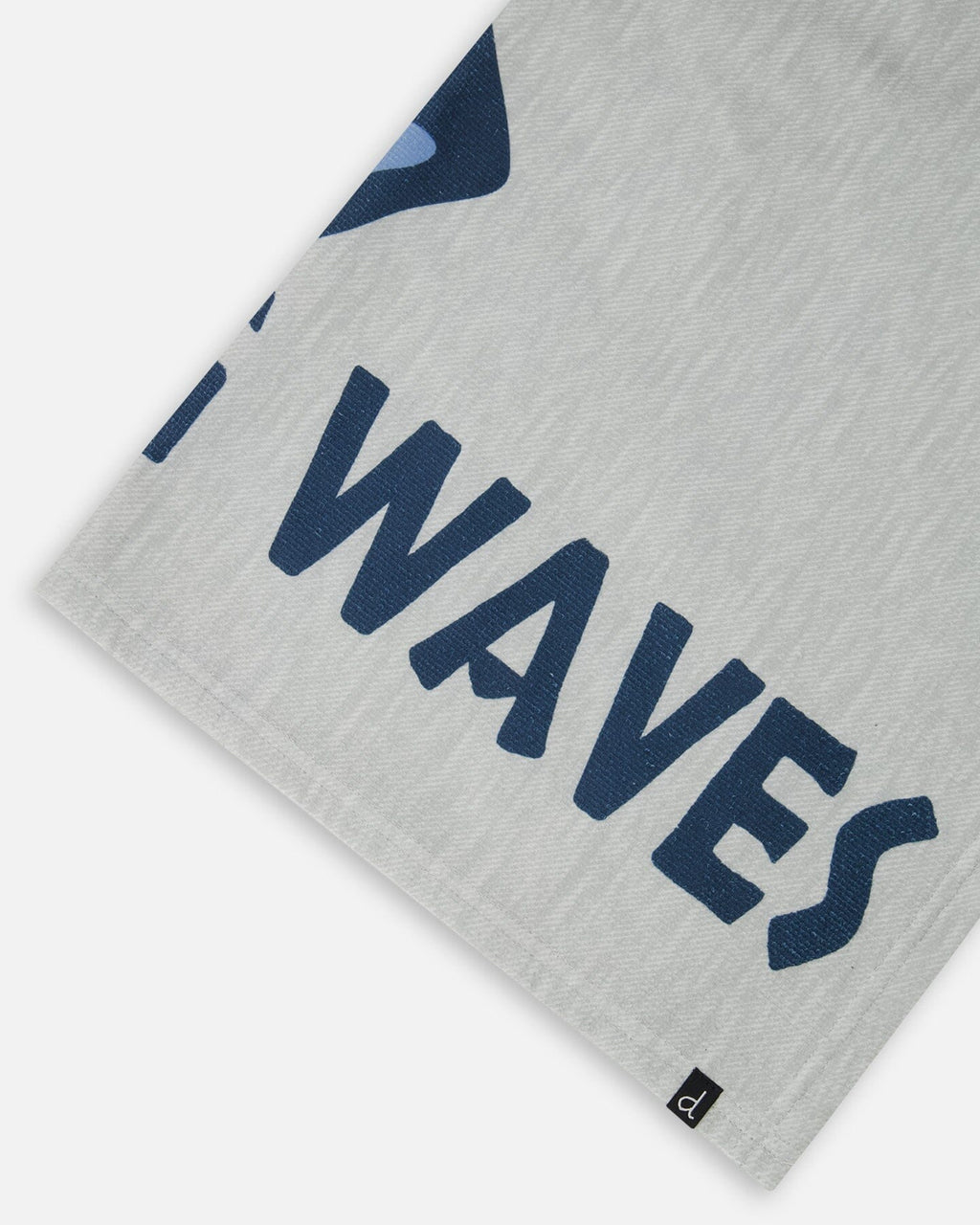 Chasing Waves Kids Beach Towel | Gray Surf Graphic
