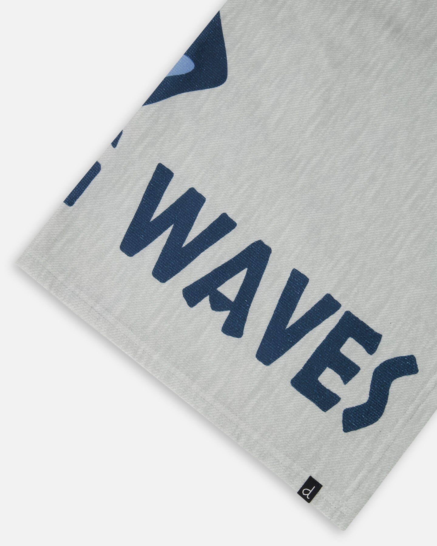 Chasing Waves Kids Beach Towel | Gray Surf Graphic