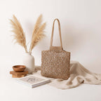 Hollow out straw beach bag Vacation Beach Bag Shoulder Bag-4