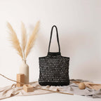 Hollow out straw beach bag Vacation Beach Bag Shoulder Bag-6