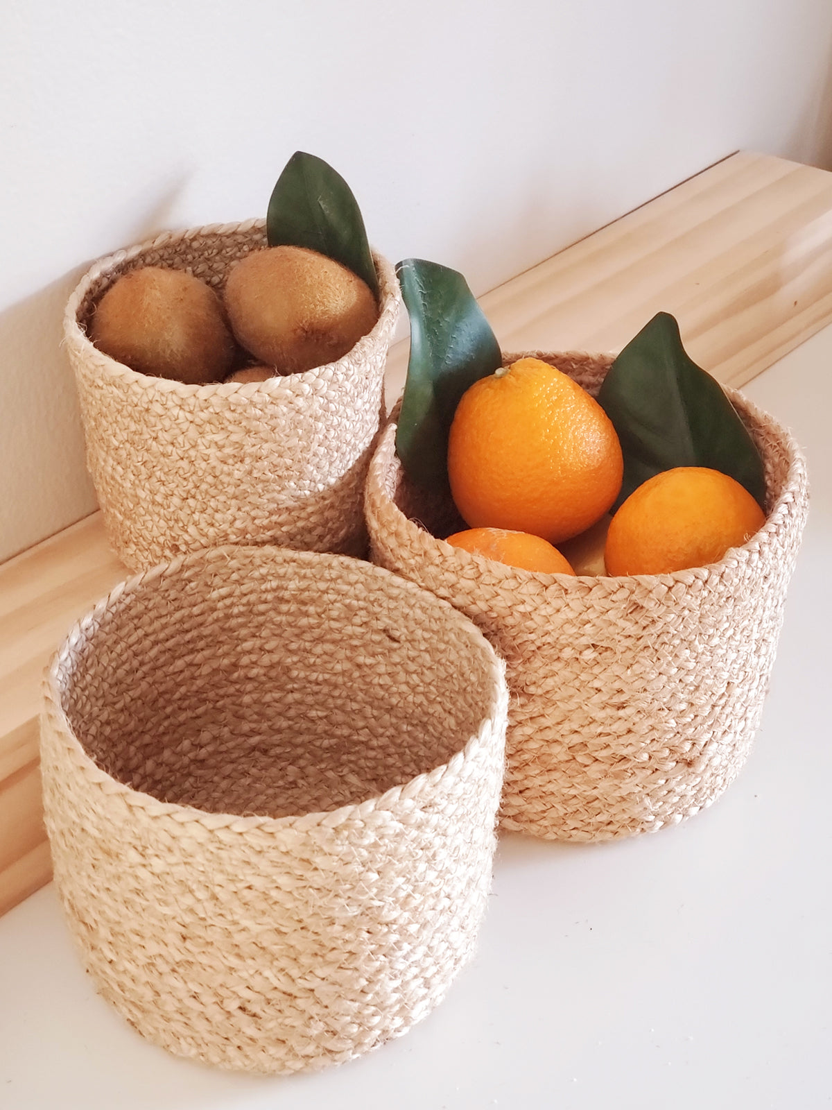 Kata Bin Handwoven Jute Basket | Eco-Friendly Storage Basket Set