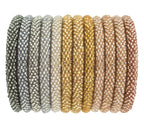 Roll-On® Bracelet – Handcrafted Nepal Bracelet | Glass Beads & Hand-Dyed Cotton