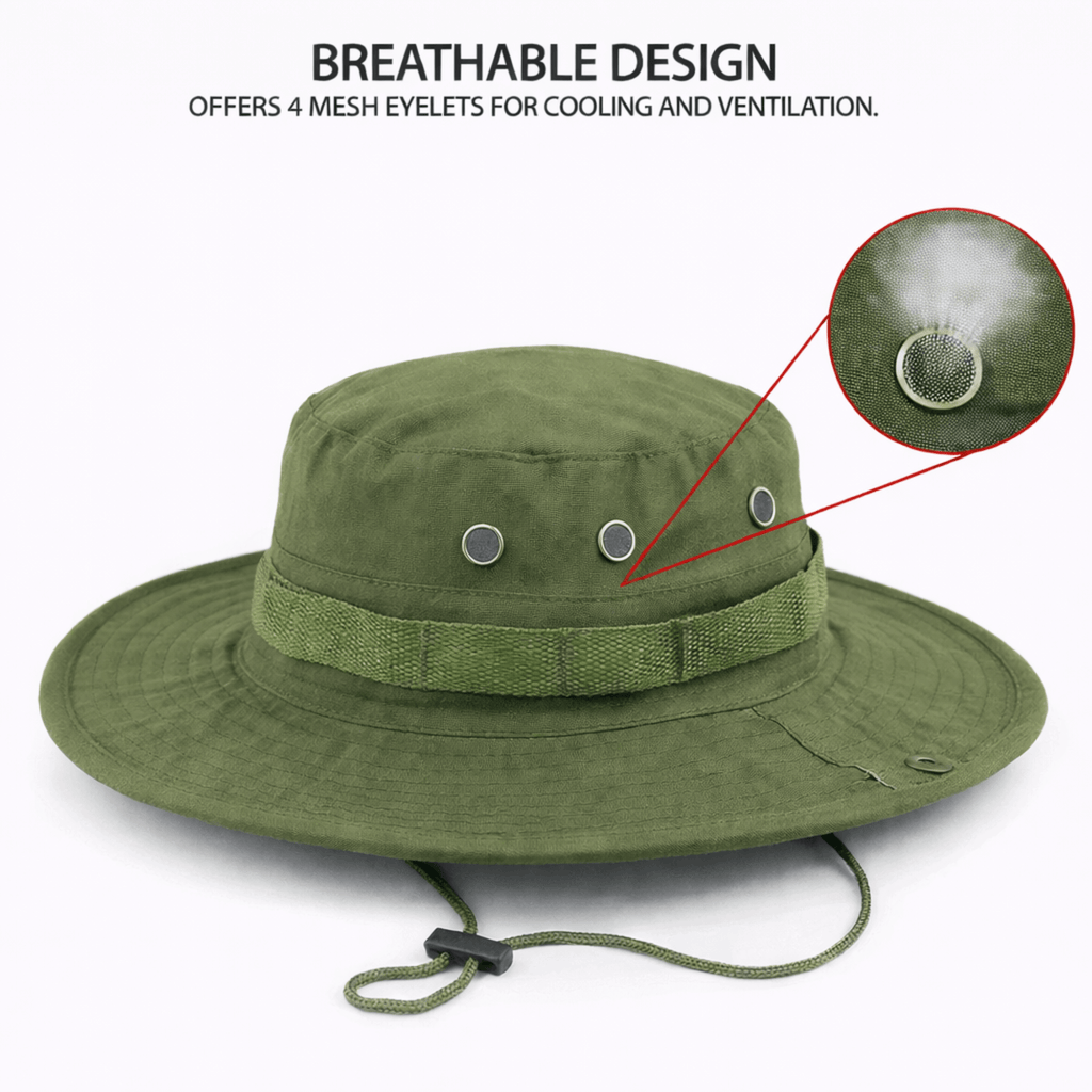 XGear Wide Brim Boonie Bucket Hat — Sun Protection for Lake & Outdoor Adventures