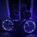 LED Bike Wheel Spoke Lights | 2-Pack, Color Glow, 8-Hour Battery Life