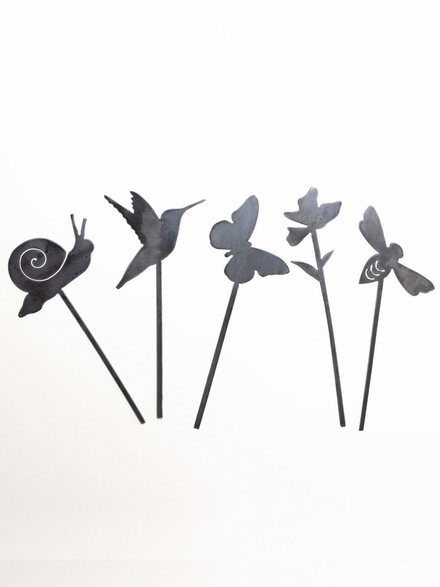 Butterfly Plant Stake | Plasma Cut Steel Garden Decor