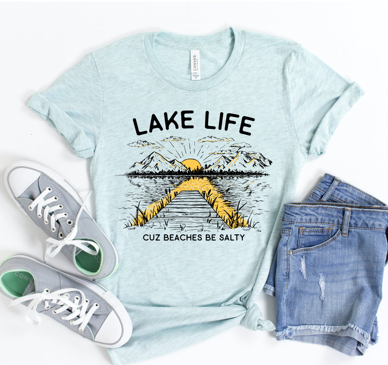 Lake Life T-Shirt | Unisex Soft Crew Neck Graphic Tee